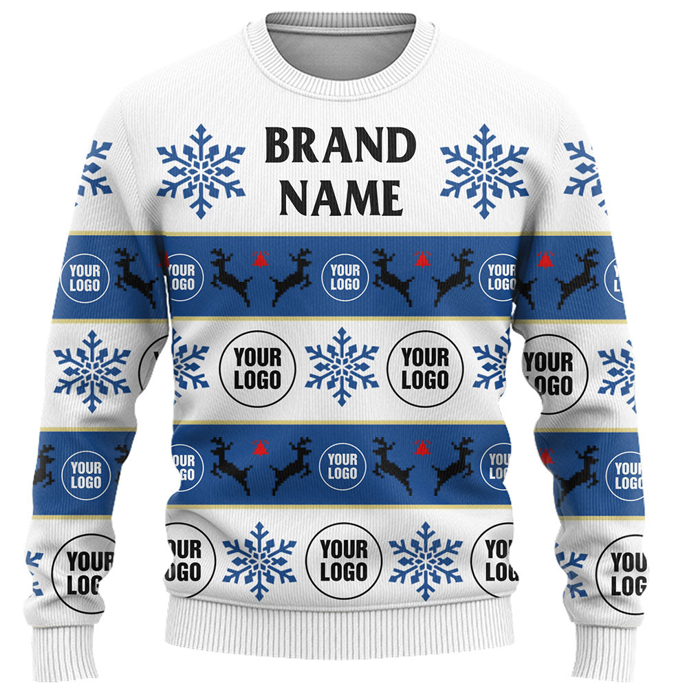 Company Logo Or Face Customized Ugly Christmas Sweater