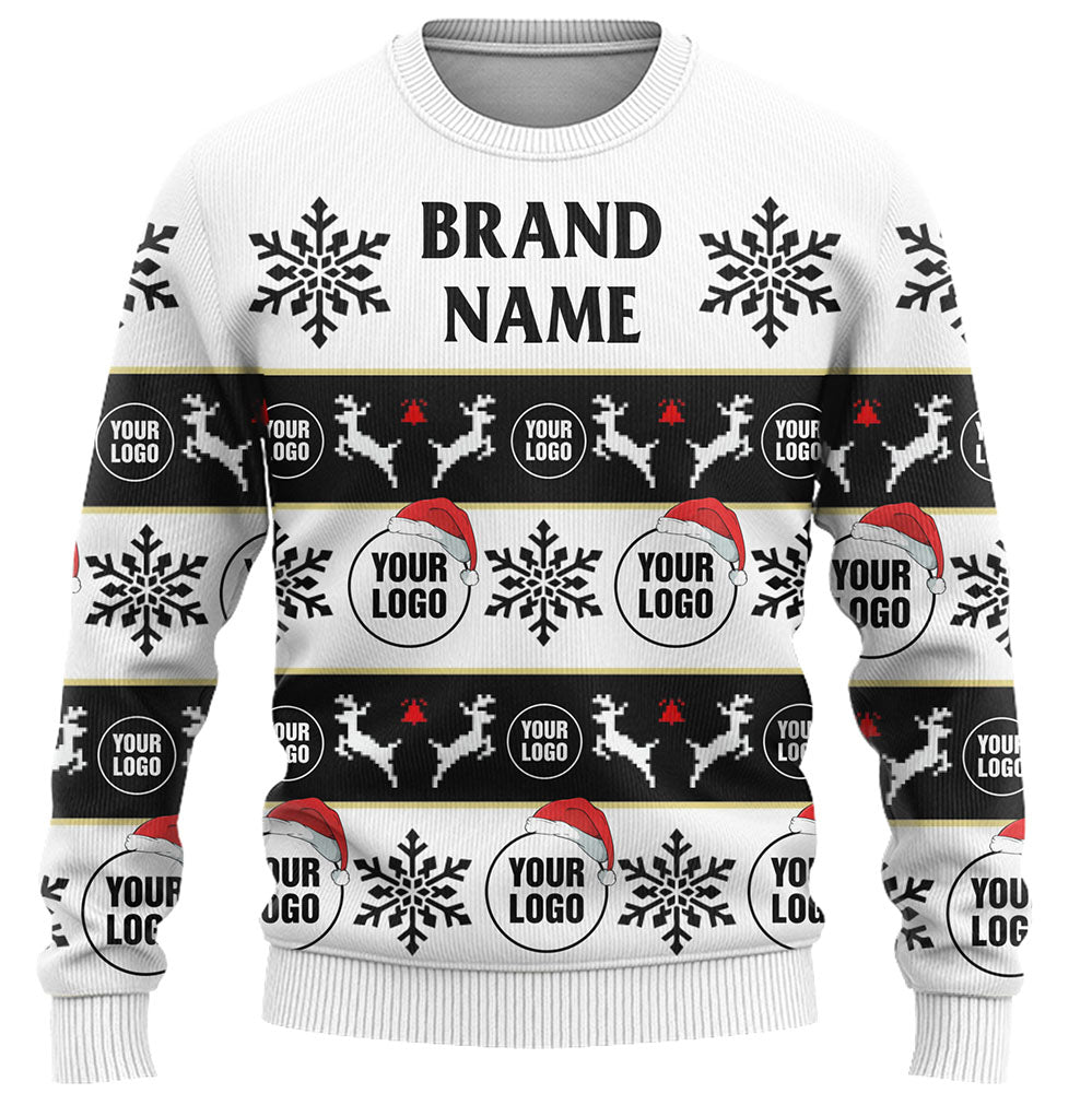 Company Logo Or Face Customized Ugly Christmas Sweater
