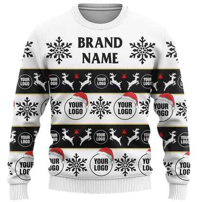 Company Logo Or Face Customized Ugly Christmas Sweater
