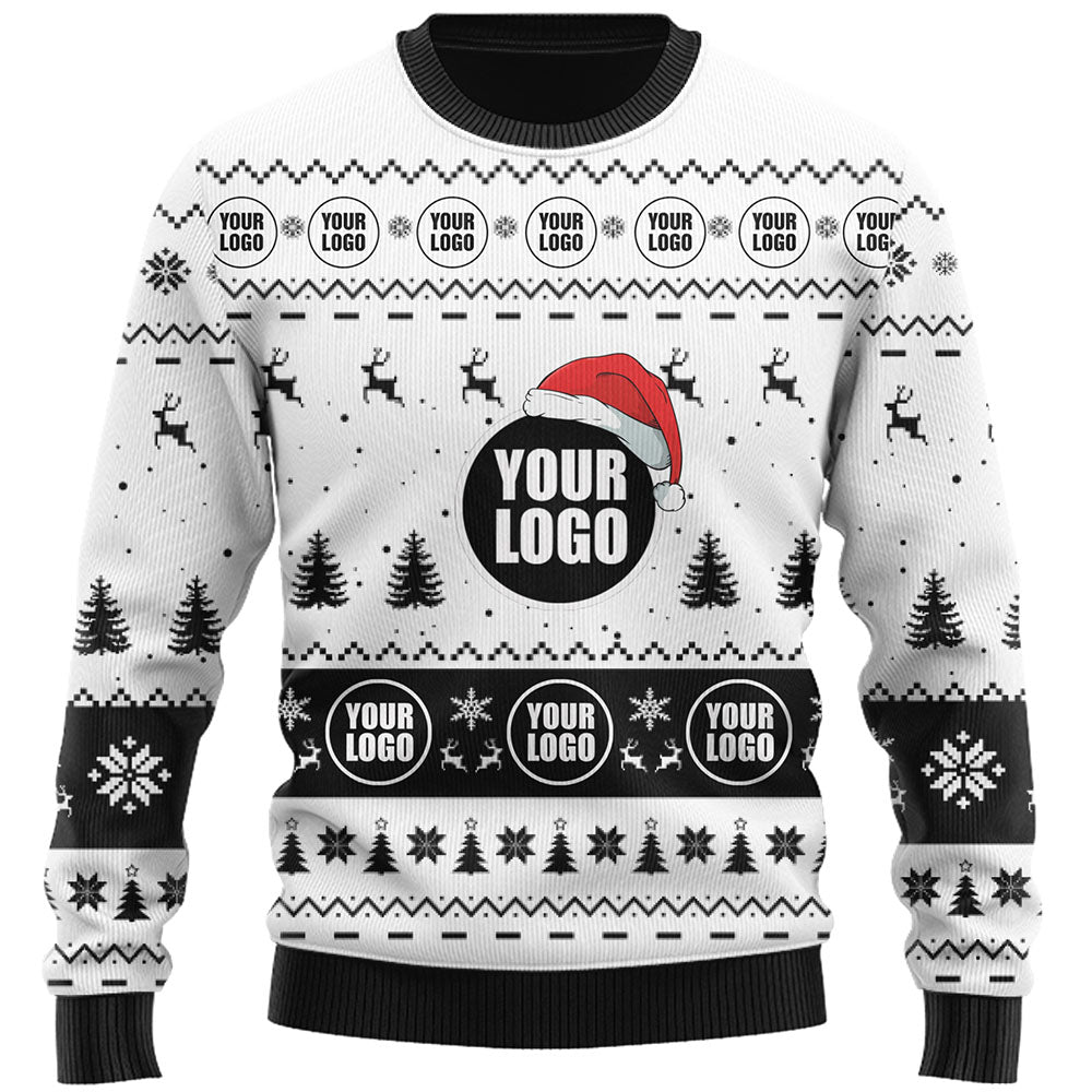 Company Logo Custom Ugly Christmas Sweater