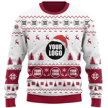 Company Logo Custom Ugly Christmas Sweater