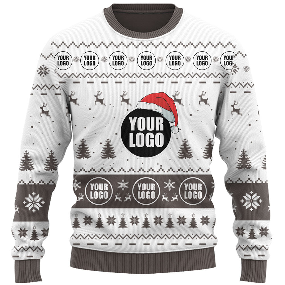 Company Logo Custom Ugly Christmas Sweater