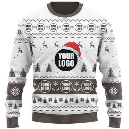 Company Logo Custom Ugly Christmas Sweater