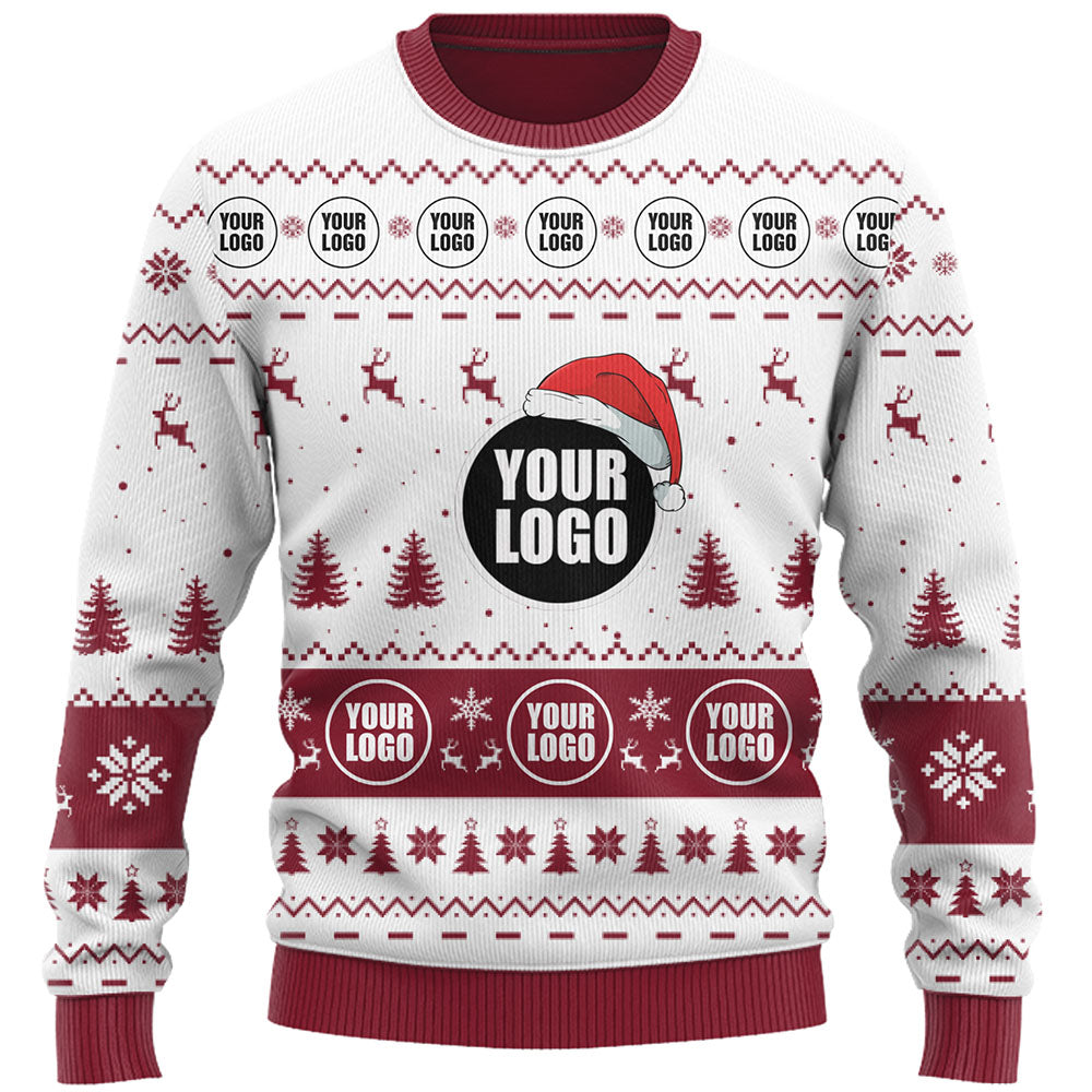 Company Logo Custom Ugly Christmas Sweater