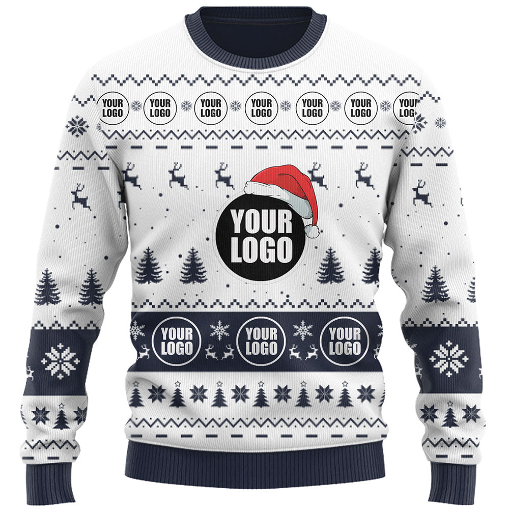 Company Logo Custom Ugly Christmas Sweater