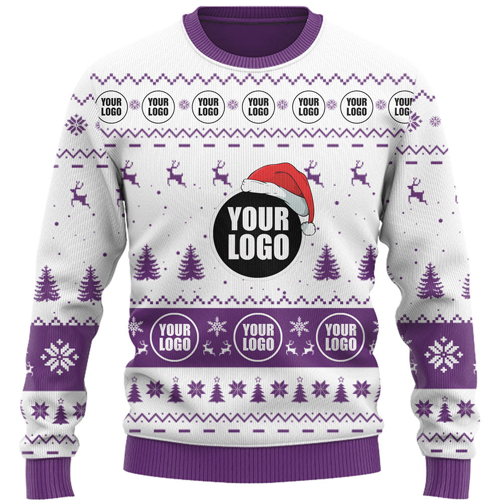 Company Logo Custom Ugly Christmas Sweater