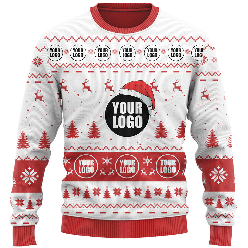 Company Logo Custom Ugly Christmas Sweater