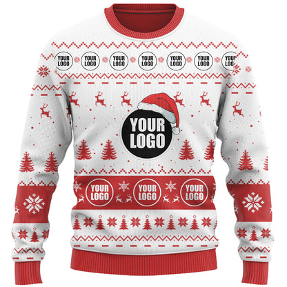 Company Logo Custom Ugly Christmas Sweater