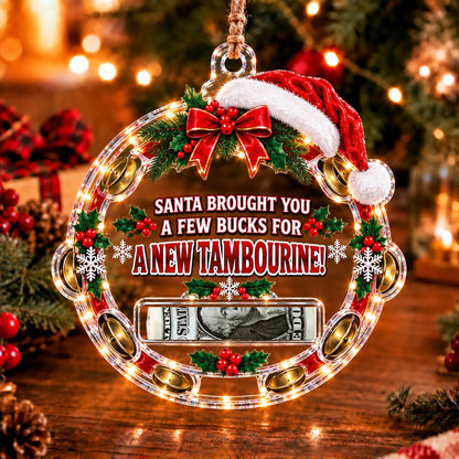 Conga Christmas money holder ornament