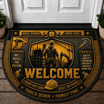 US Military Pride Quilted Print Premium Welcome Mat – Personalized Doormat