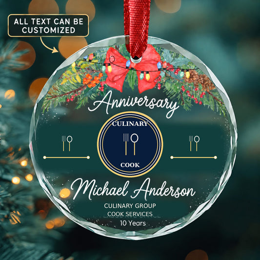 Cooks All Other Personalized Glass Ornament | 5To9Vibe