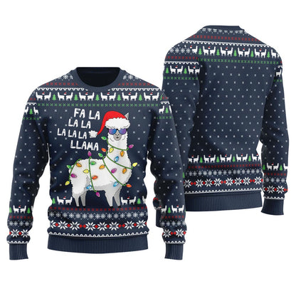 Cool Llama Ugly Christmas Sweater For Women