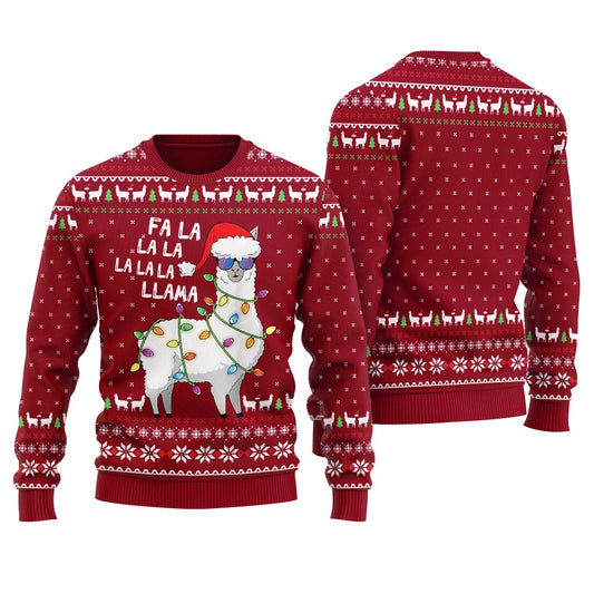 Cool Llama Ugly Christmas Sweater For Women