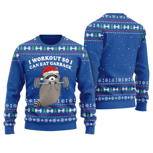 Cool Raccoon Ugly Christmas Sweater For Women