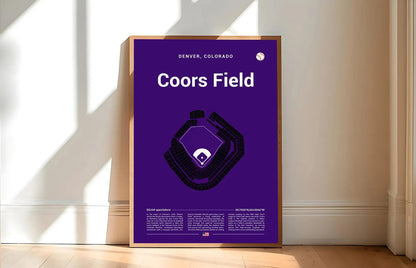 Baseball Stadium Seating Chart - Vertical Poster - 5to9vibe
