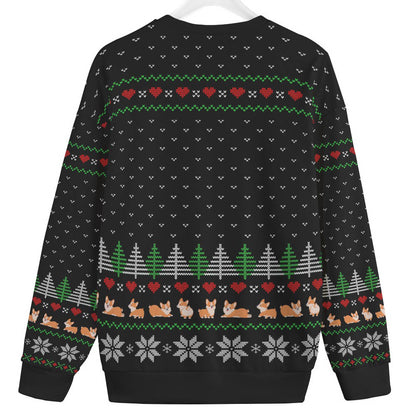 Corgi Mens Big And Tall Christmas Sweater