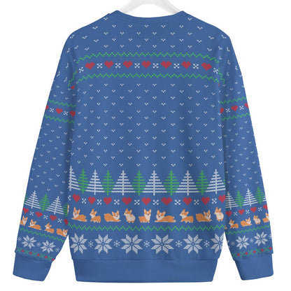 Corgi Womens Plus Ugly Christmas Sweater