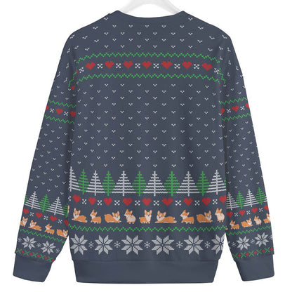 Corgi Womens Plus Ugly Christmas Sweater