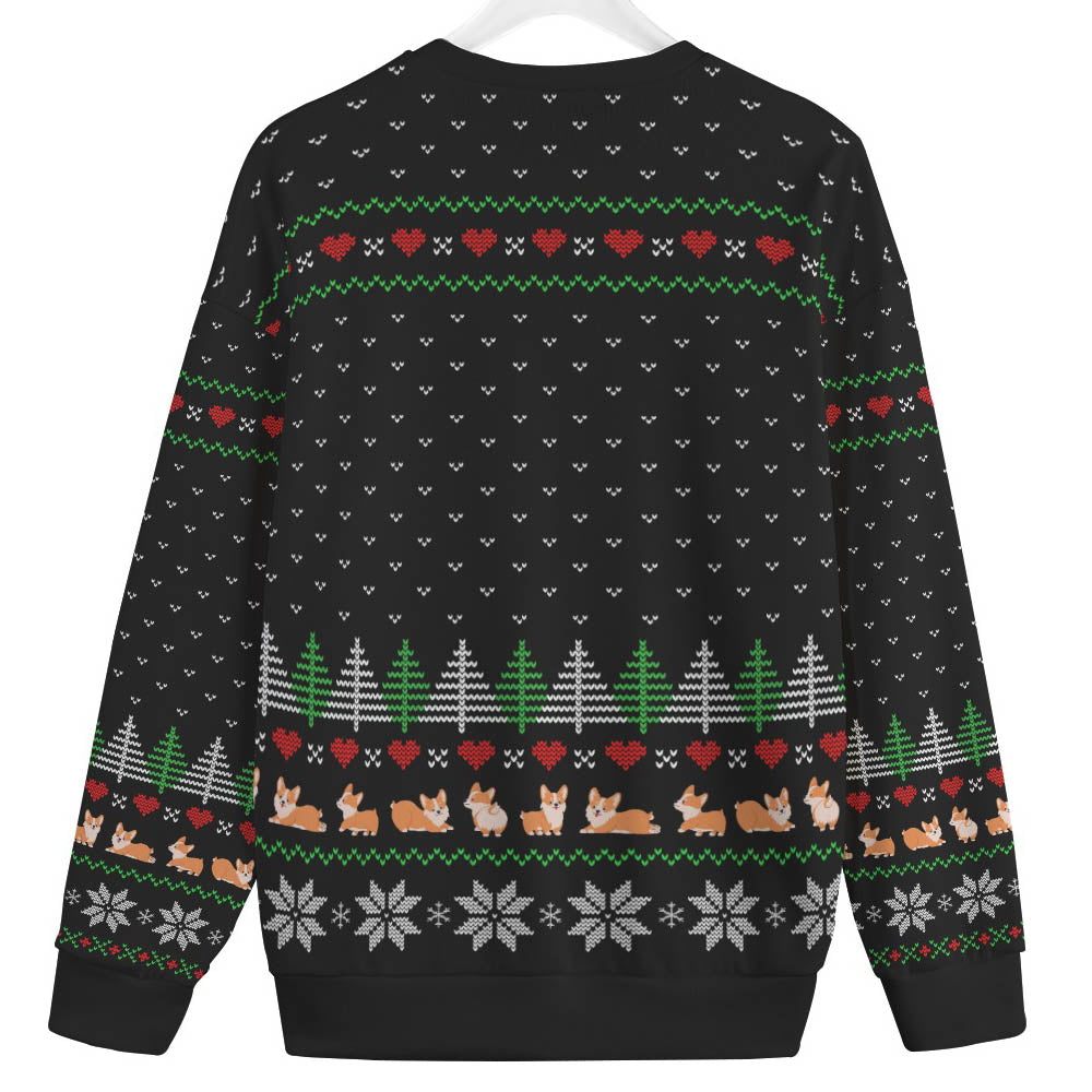Corgi Womens Plus Ugly Christmas Sweater