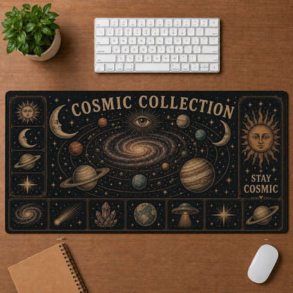 Peace & Love Collection Hippie Desk Mat Mouse Pad | 5To9Vibe - Cosmic Collection style
