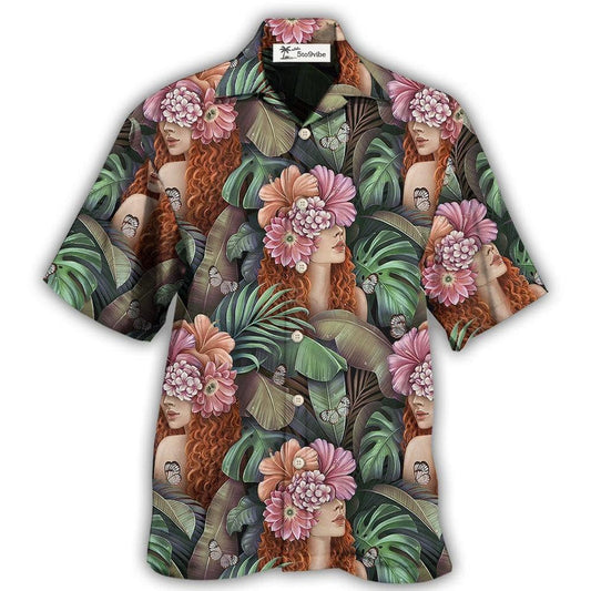 Hawaiian Shirt / Adults / S Country Girl Tropical Leaf Style - Hawaiian Shirt 