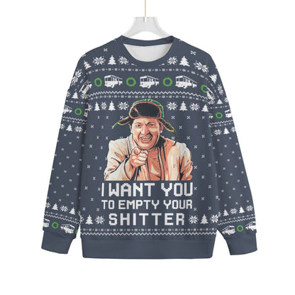 Empty Your Shitter Christmas Vacation Men Big And Tall Christmas Sweater