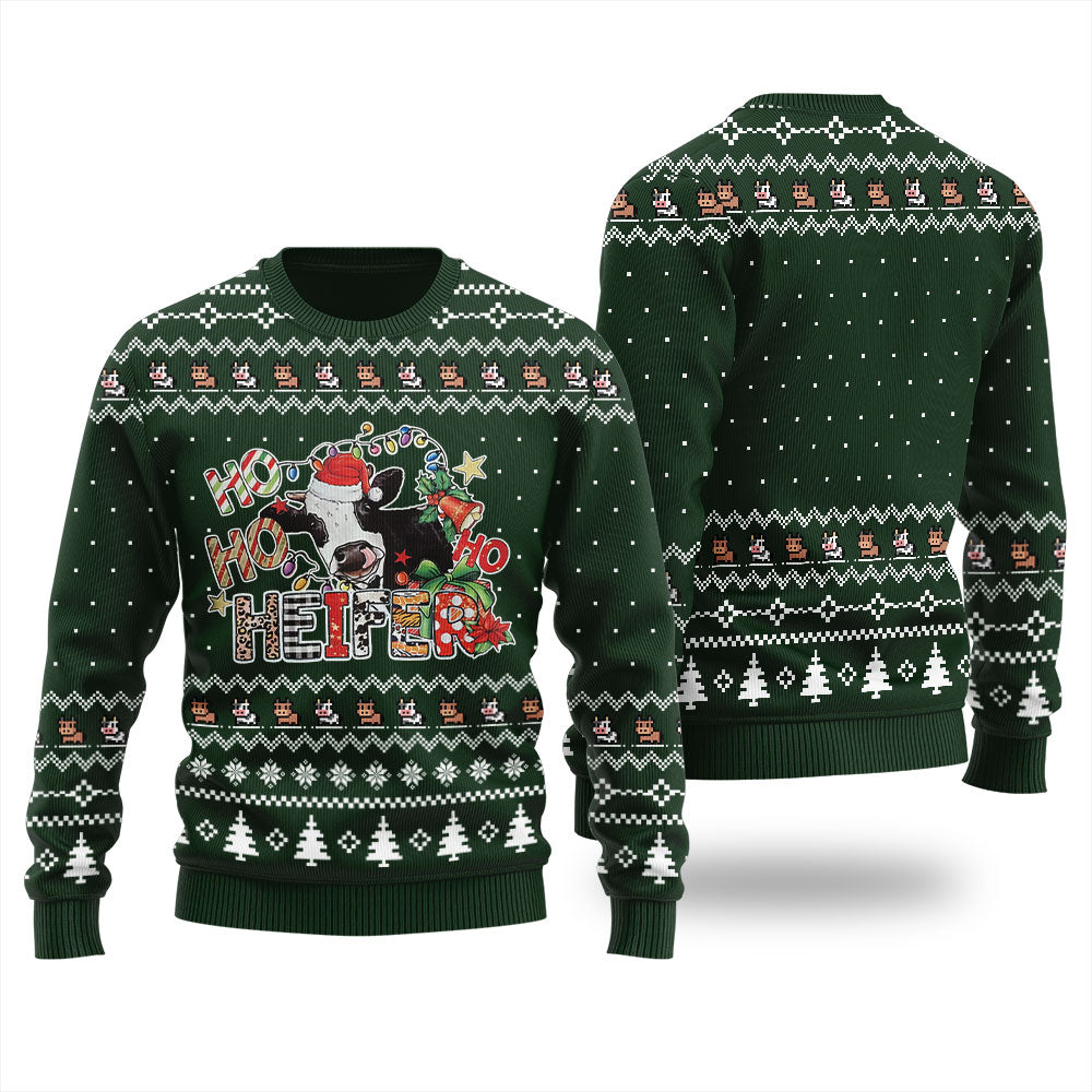Cow Heifer Ugly Christmas Sweater For Women
