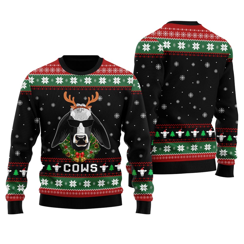 Cow Ugly Holiday Sweater