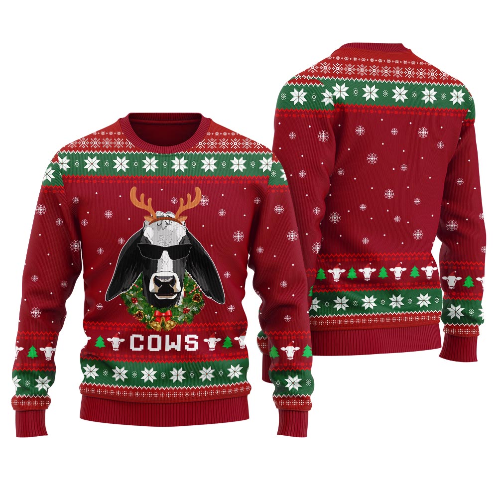 Cow Ugly Holiday Sweater