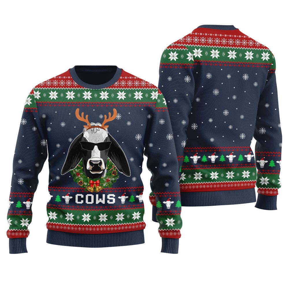 Cow Ugly Holiday Sweater