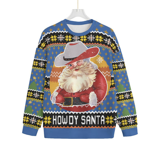 Cowboy Santa Men Big And Tall Christmas Sweater