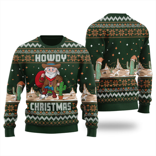 Cowboy Santa Ugly Christmas Sweater