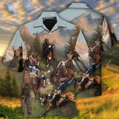 Cowboy Into The Forest Cool - Hawaiian Shirt 