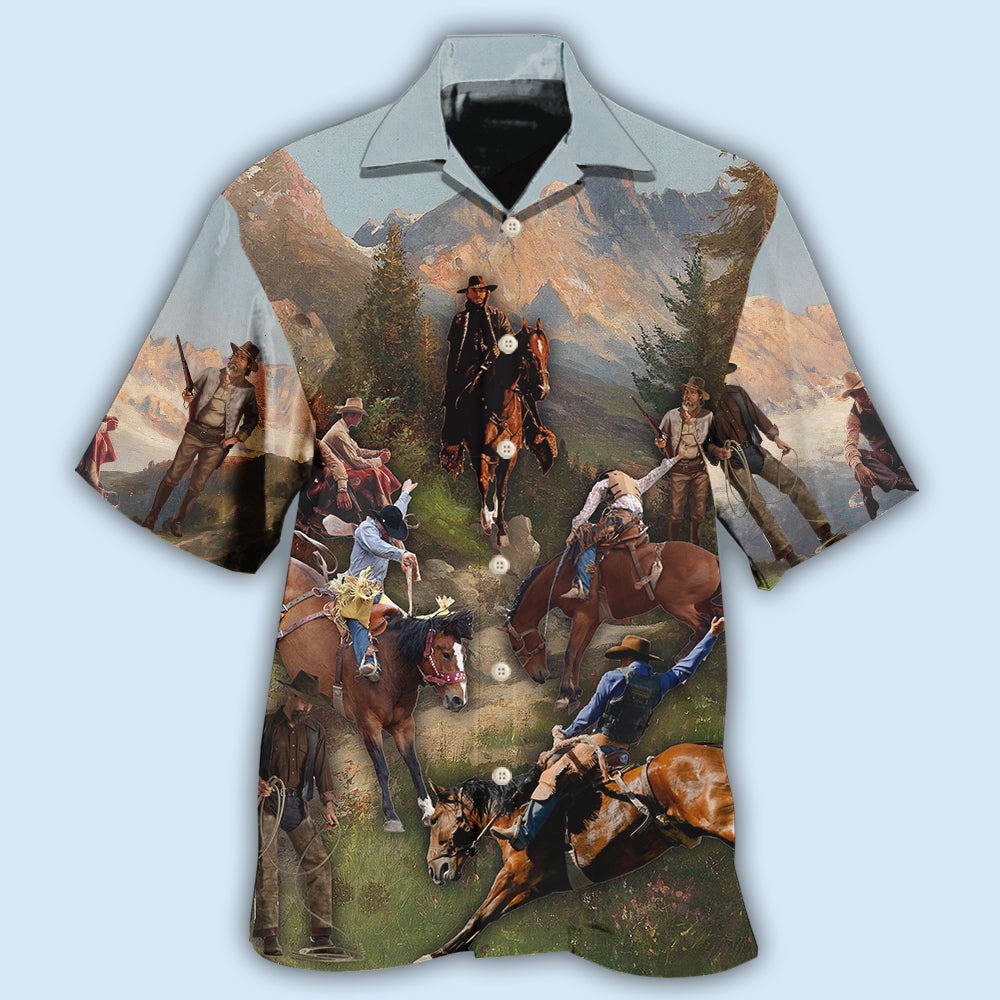 Cowboy Into The Forest Cool - Hawaiian Shirt 