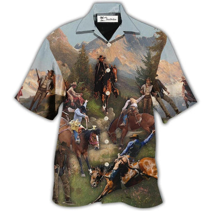 Hawaiian Shirt / Adults / S Cowboy Into The Forest Cool - Hawaiian Shirt 