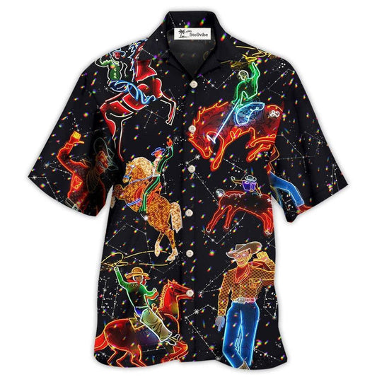 Hawaiian Shirt / Adults / S Cowboy Neon Love Life Love Cool - Hawaiian Shirt 
