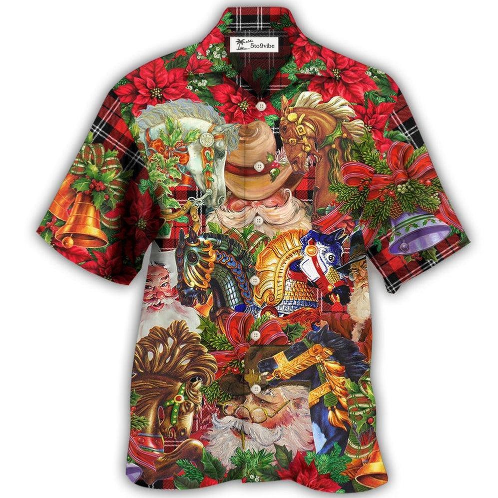Hawaiian Shirt / Adults / S Cowboy Santa Christmas Red Style - Hawaiian Shirt 