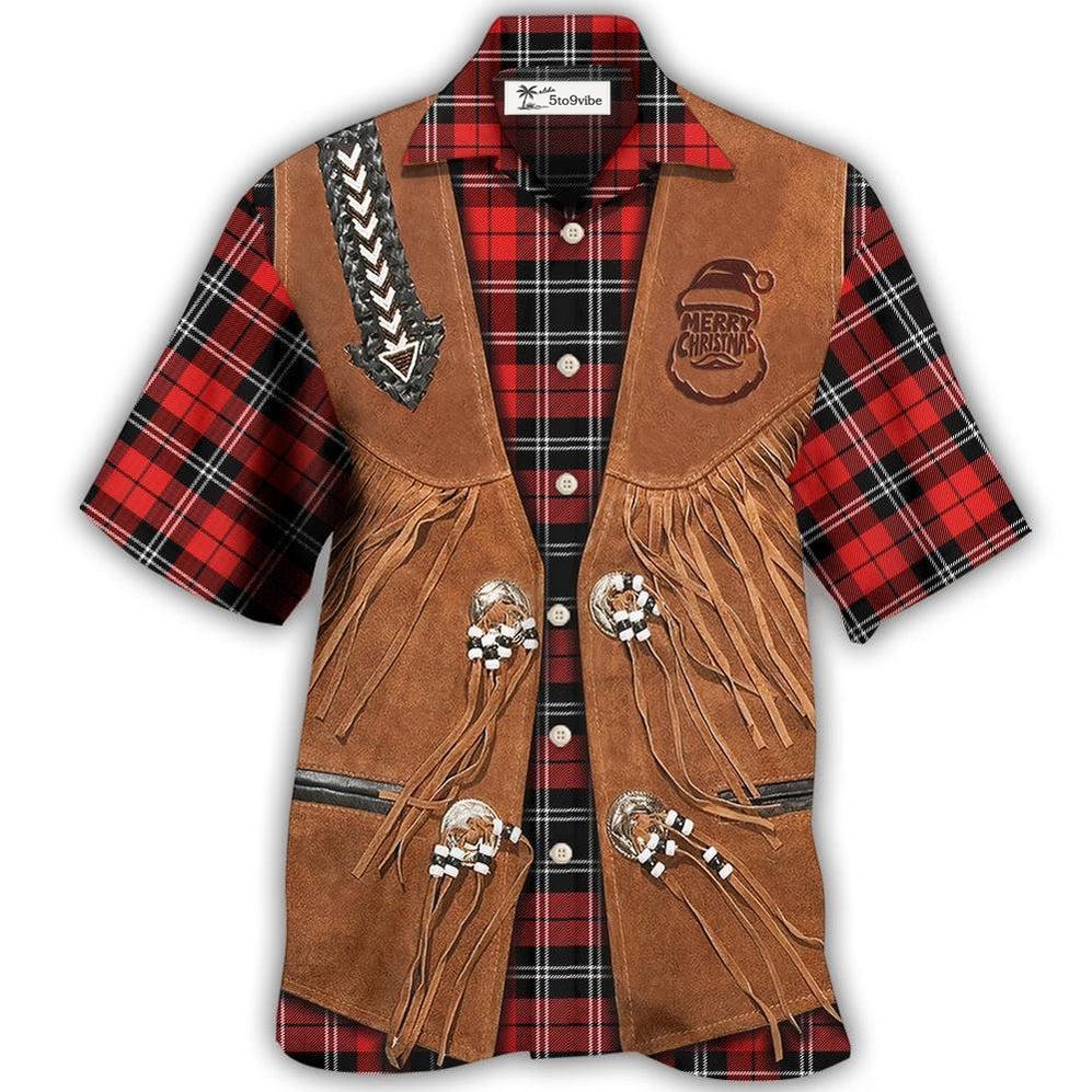Hawaiian Shirt / Adults / S Cowboy Santa Christmas Vintage Style - Hawaiian Shirt 