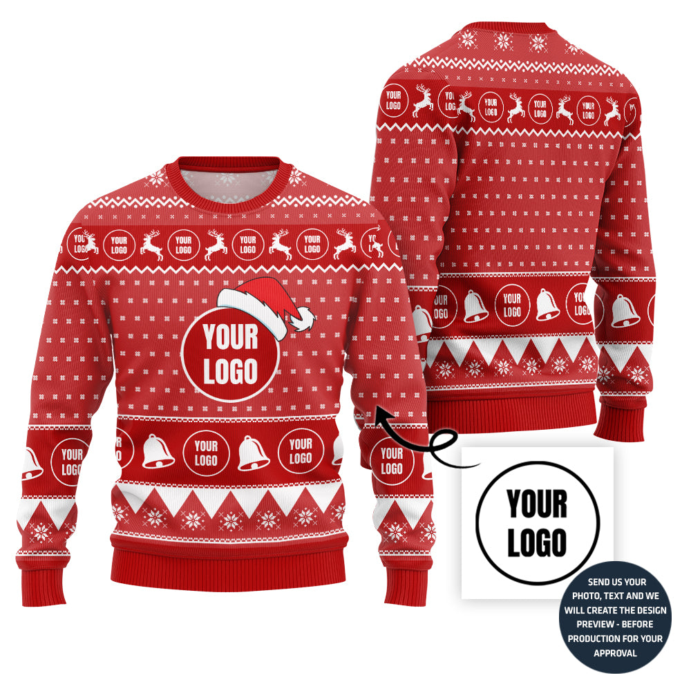Cozy Custom Logo Ugly Sweater For Corporate Events