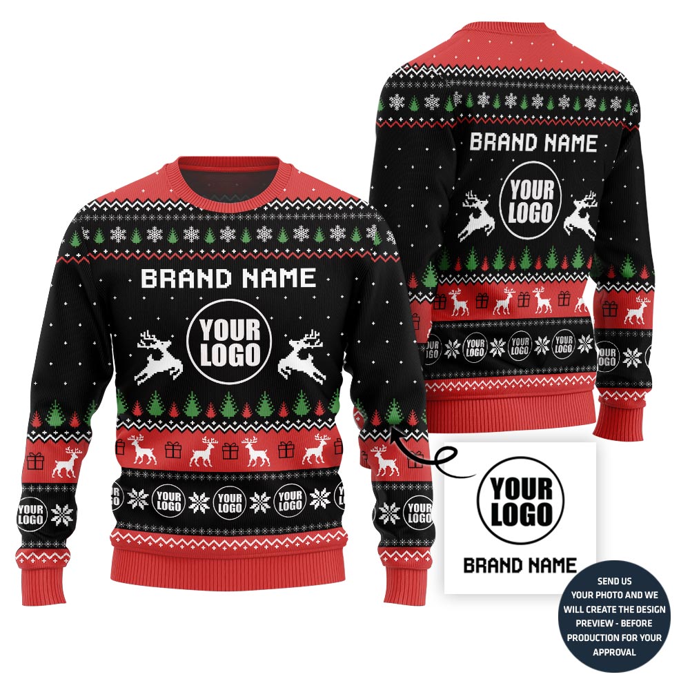 Cozy Custom Logo Ugly Sweater