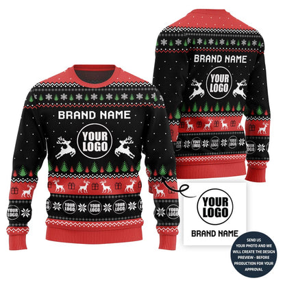 Cozy Custom Logo Ugly Sweater