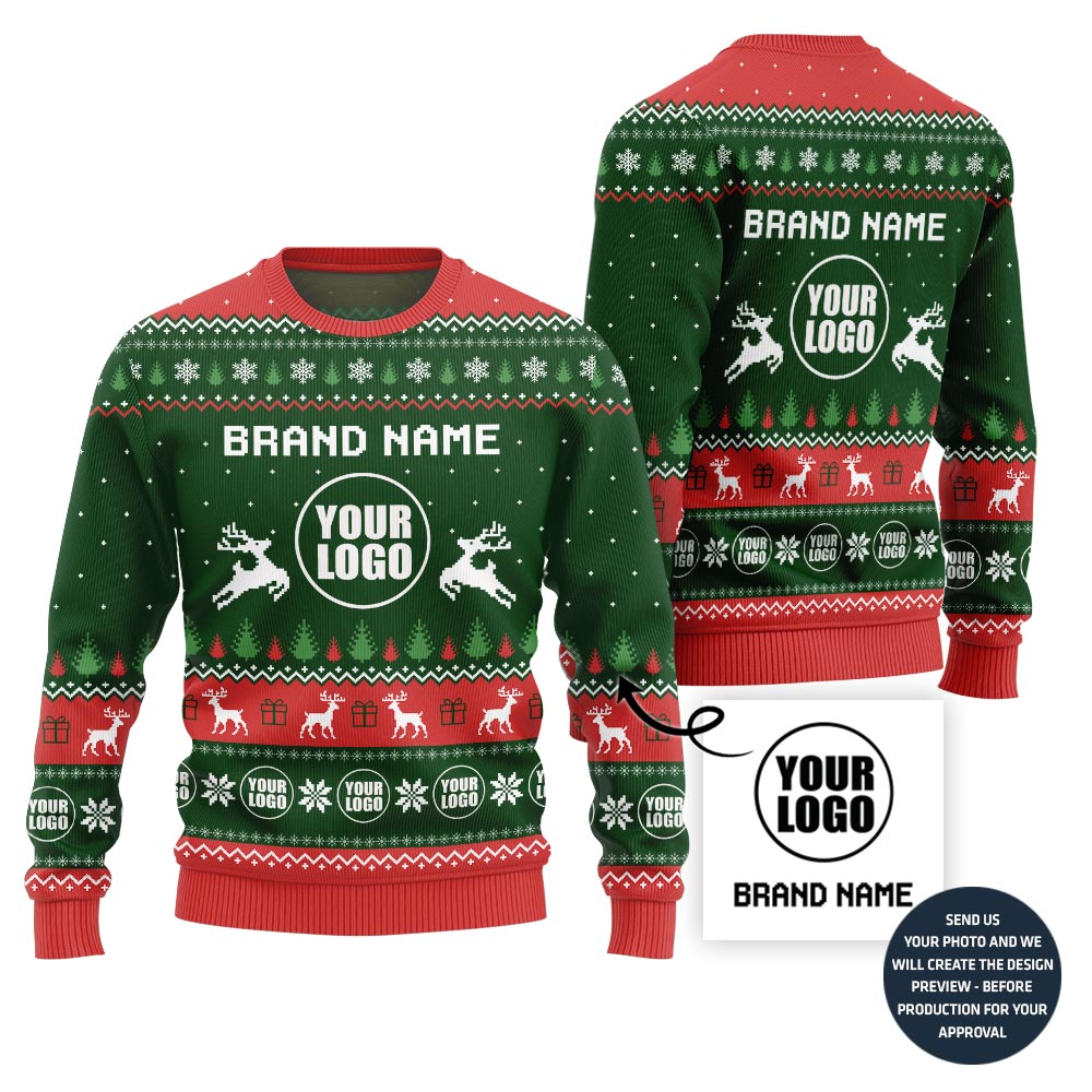 Cozy Custom Logo Ugly Sweater