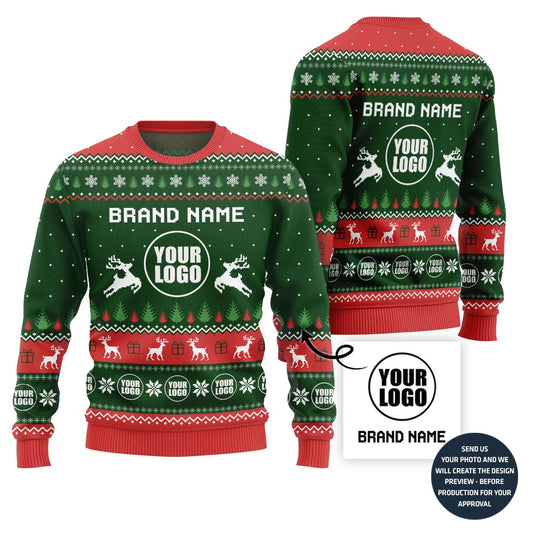 Cozy Custom Logo Ugly Sweater
