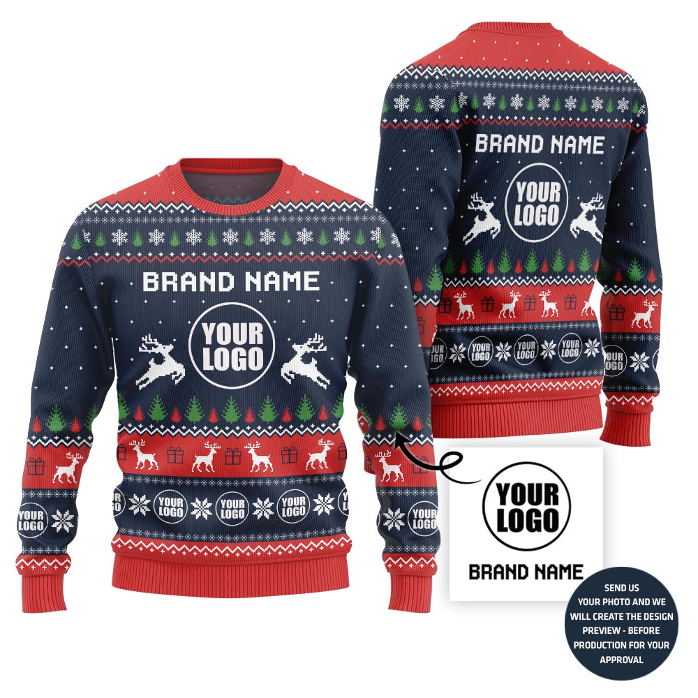 Cozy Custom Logo Ugly Sweater
