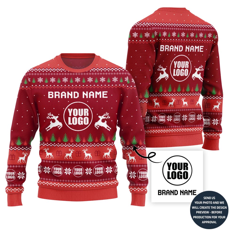 Cozy Custom Logo Ugly Sweater