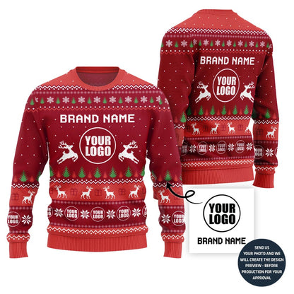 Cozy Custom Logo Ugly Sweater