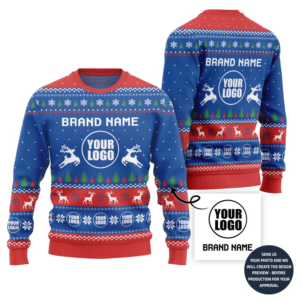 Cozy Custom Logo Ugly Sweater