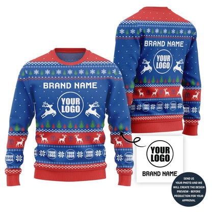 Cozy Custom Logo Ugly Sweater