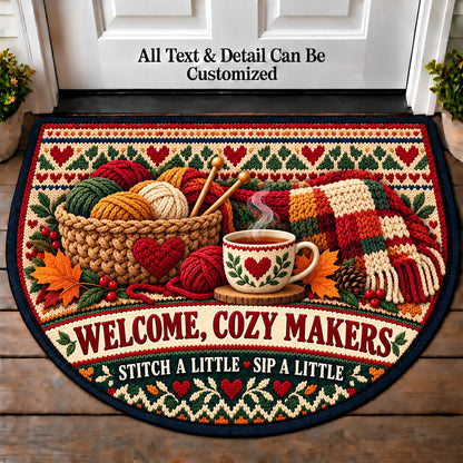 Needles Tea - Cozy Makers Personalized Half Round Mat | 5To9Vibe