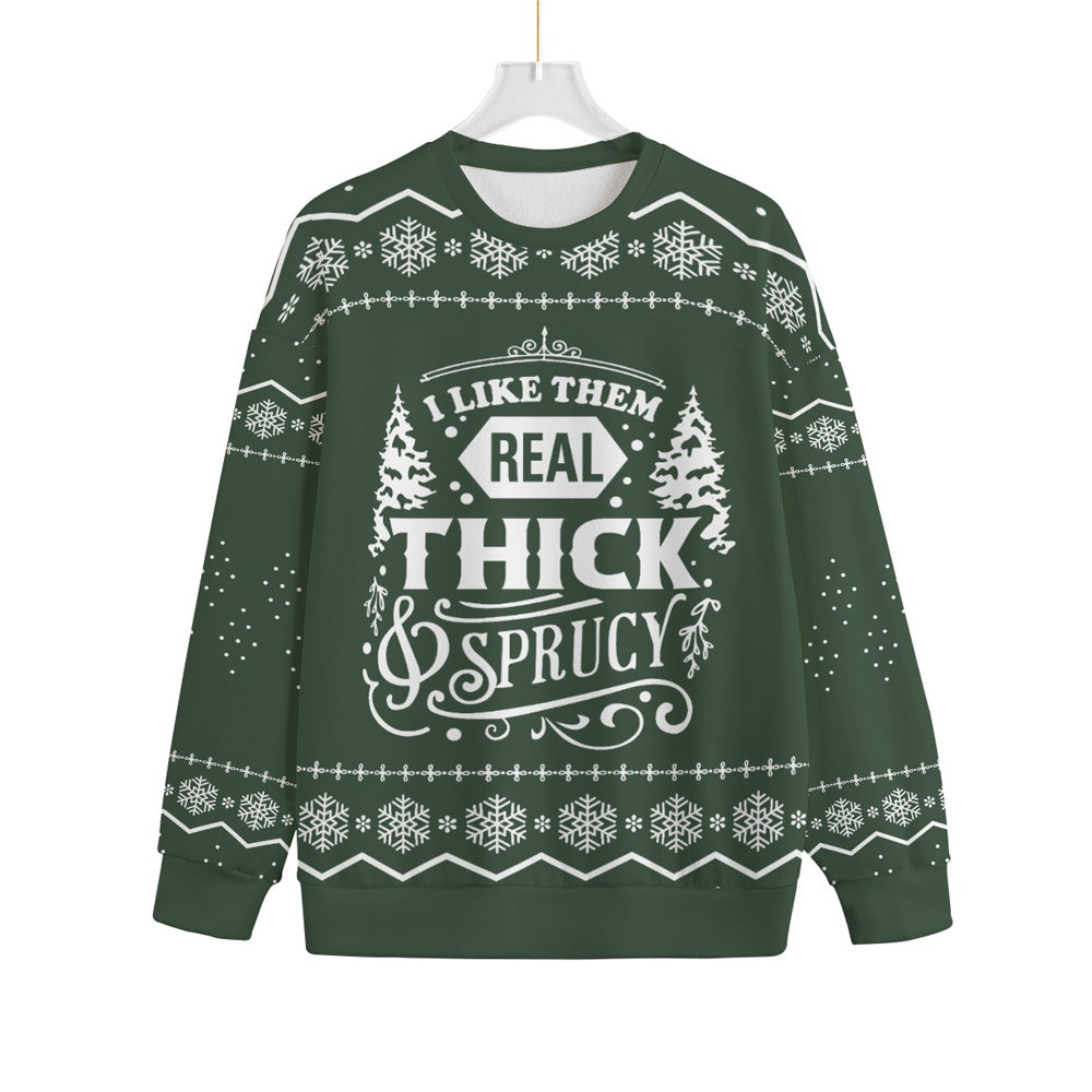 Cozy Real Thick And Sprucy Plus Size Ugly Christmas Sweater